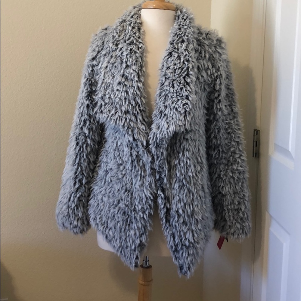 Faux fur jacket